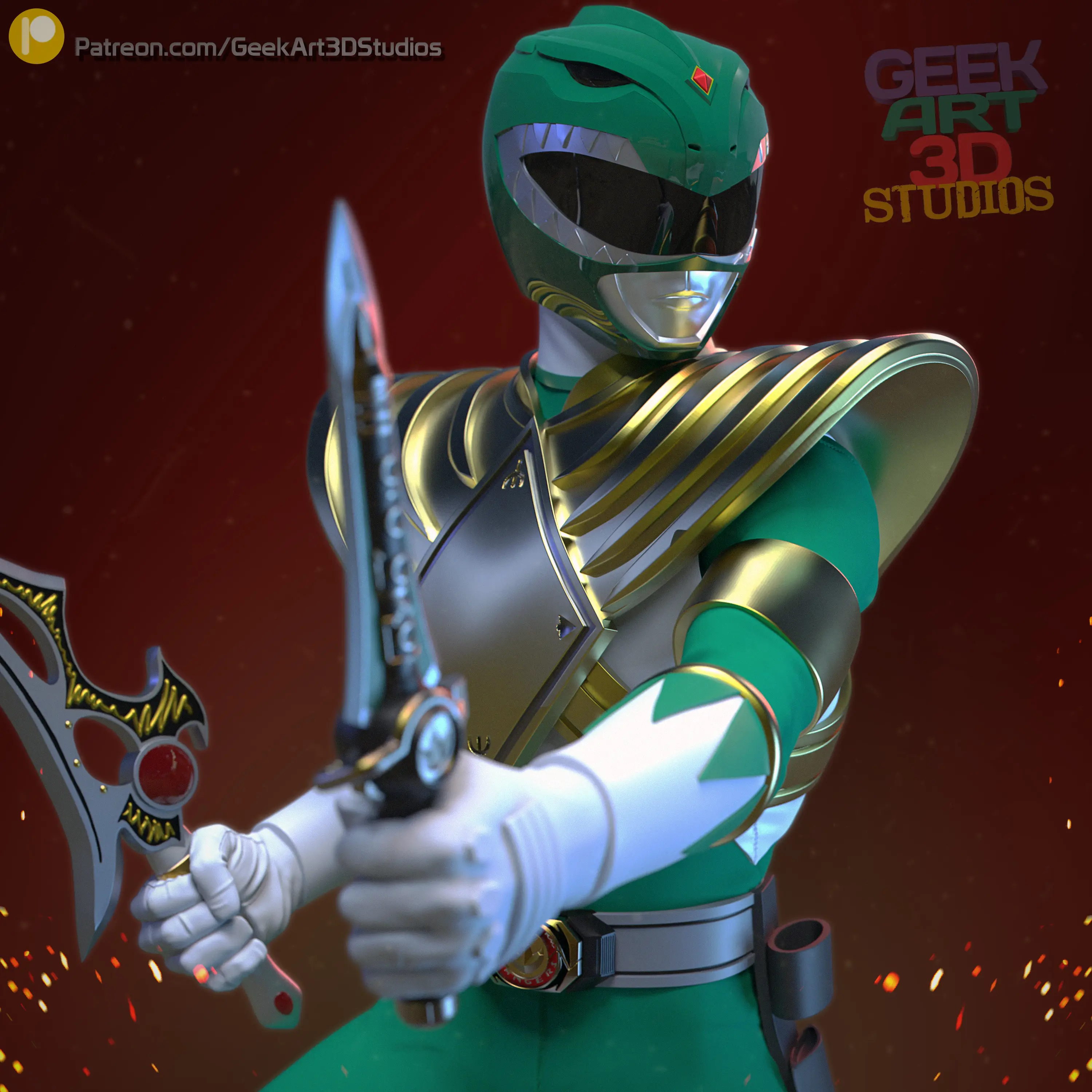 《恐龙战队》绿衣战士