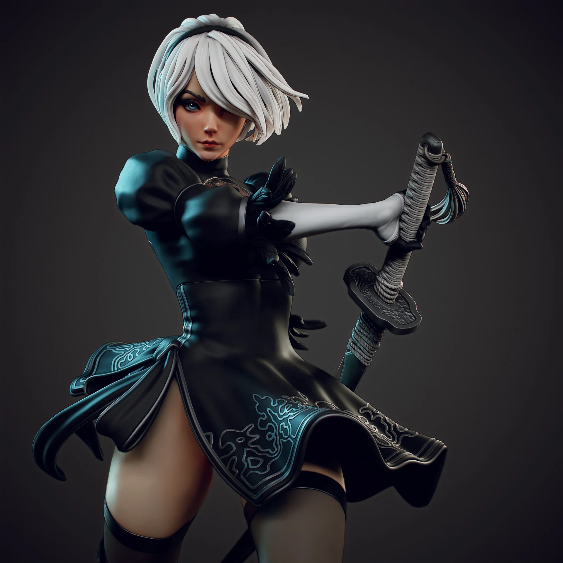 《尼尔：机械纪元》2B（寄叶2号B型 / YoRHa No. 2 Type B）
